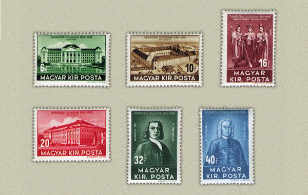 Debrecen (1938-as blyeg)egyetem-kollgium-tzolt dekok-kollgium-Marthy-Hatvani